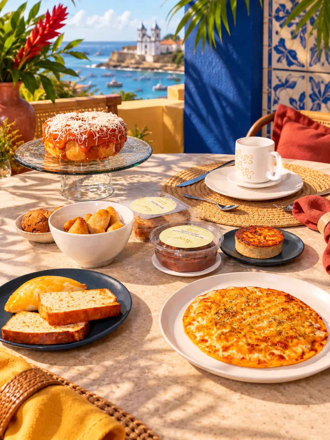 Mesa com as receitas da Mais Leve